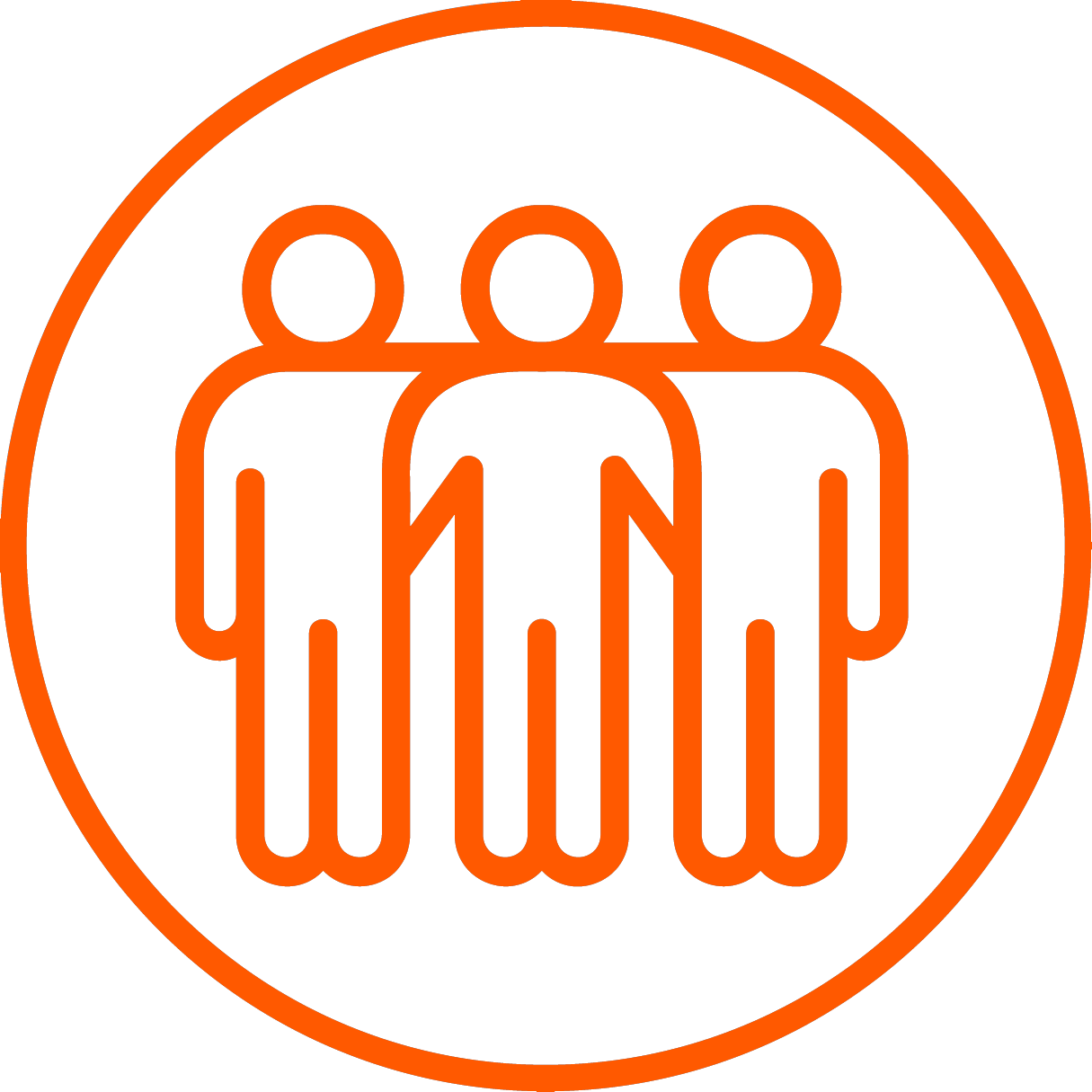 icon of three people