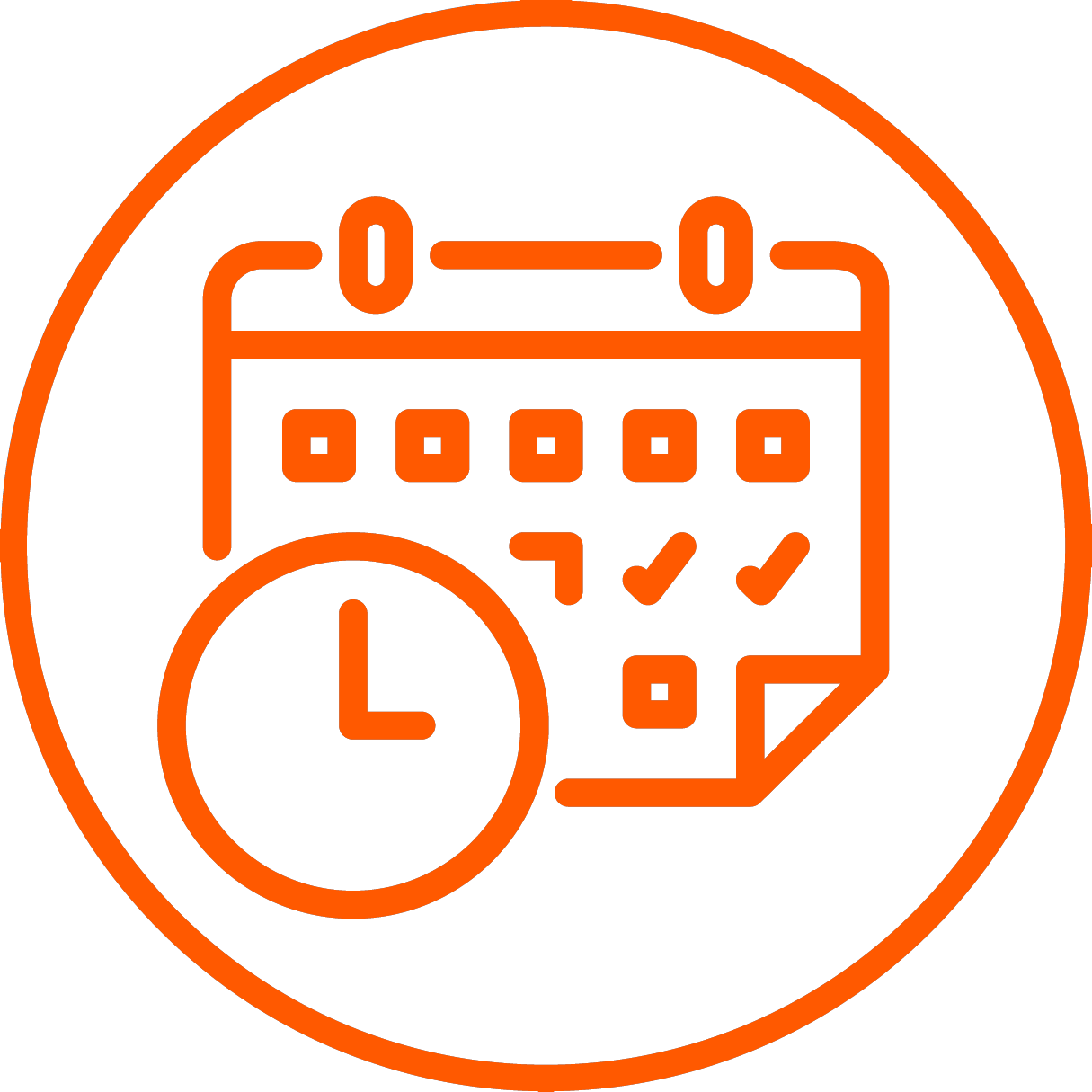icon of calendar and clock