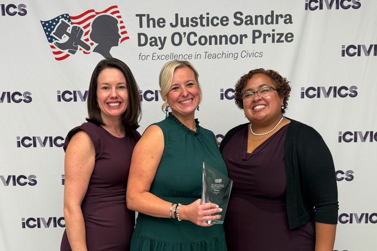 iCivics Announces Inaugural Winner of The Justice Sandra Day O’Connor Prize for Excellence in Teaching Civics
