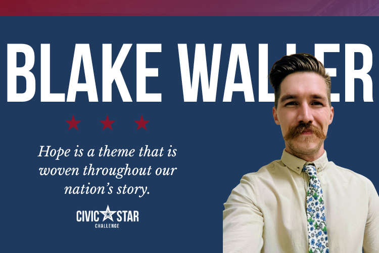 Blake pulls different historical perspectives to teach students about hope